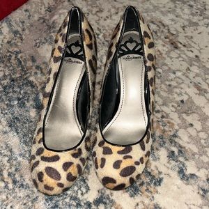 Fergalicious Animal Print Utopia Leopard 6.5 Pumps Heels